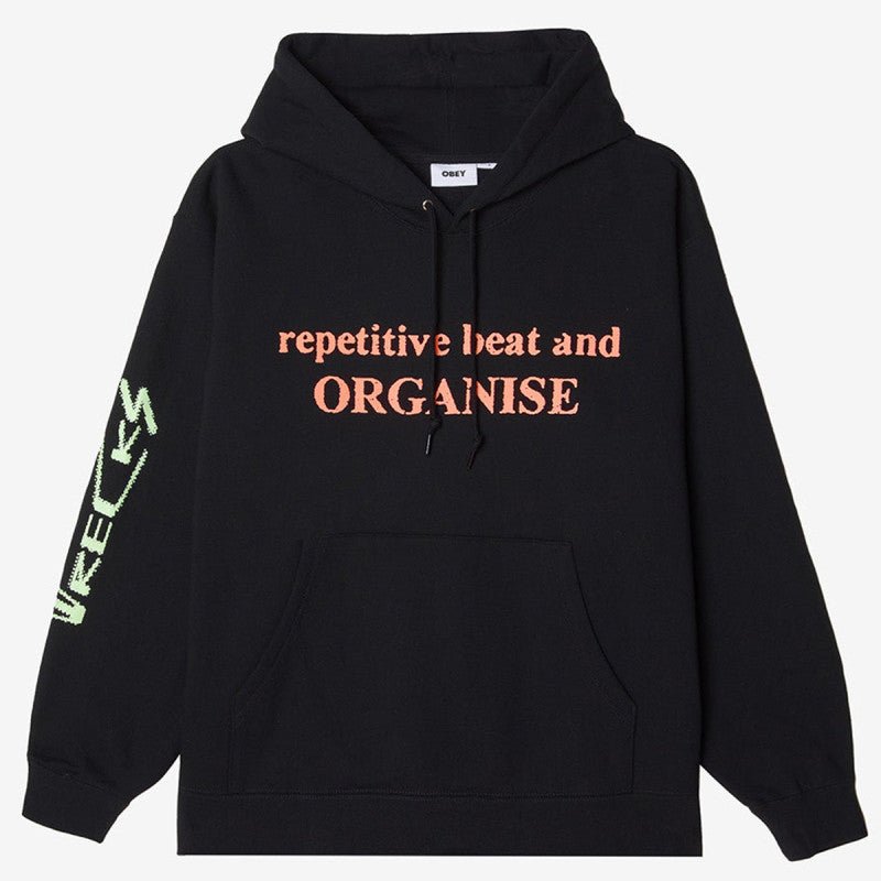 Obey x Party And Survive Hooded Sweater Black