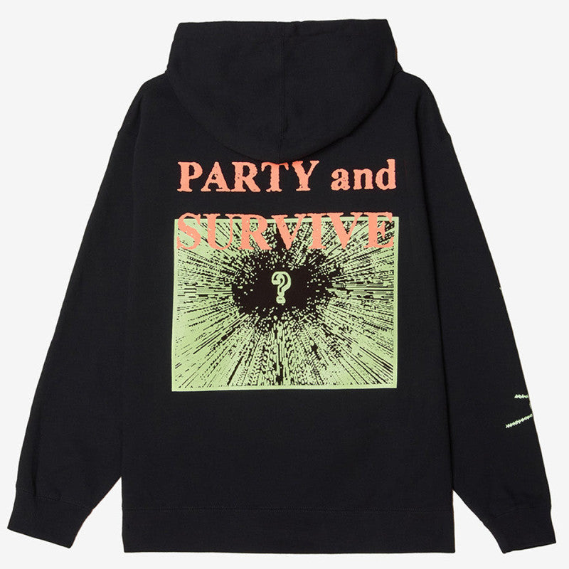 Obey x Party And Survive Hooded Sweater Black