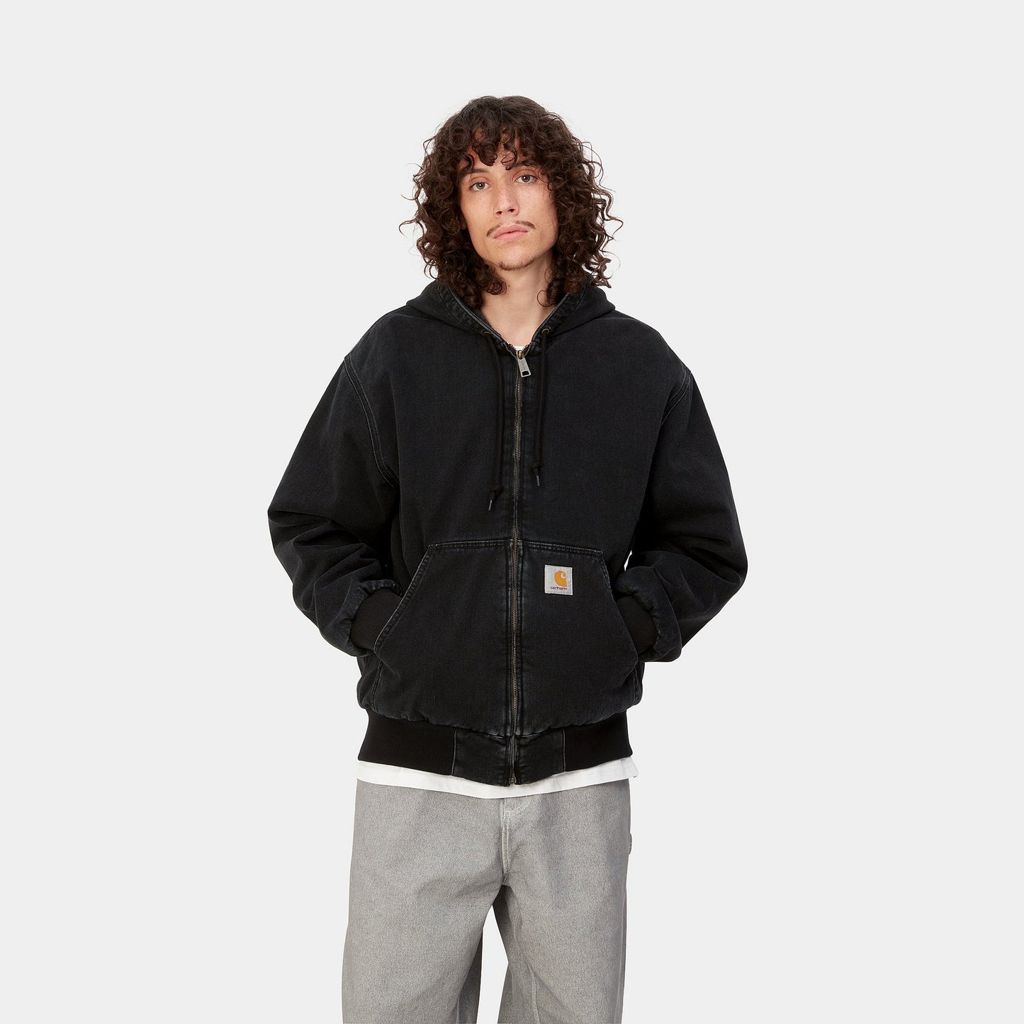 Carhartt WIP OG Active Jacket Black Stone Washed