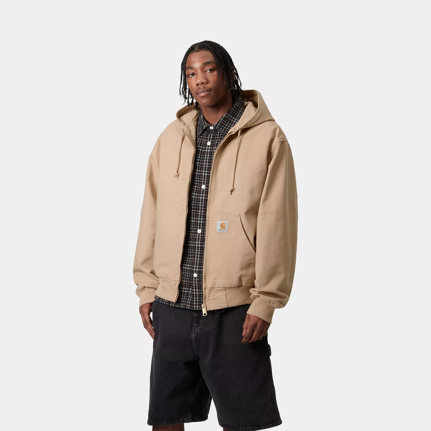 Carhartt WIP OG Active Jacket Dusty H Brown Rinsed