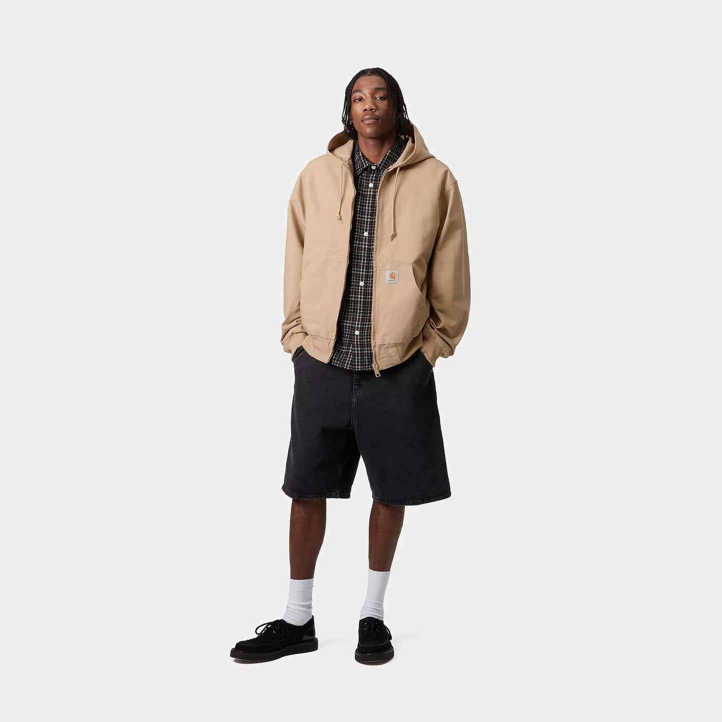 Carhartt WIP OG Active Jacket Dusty H Brown Rinsed