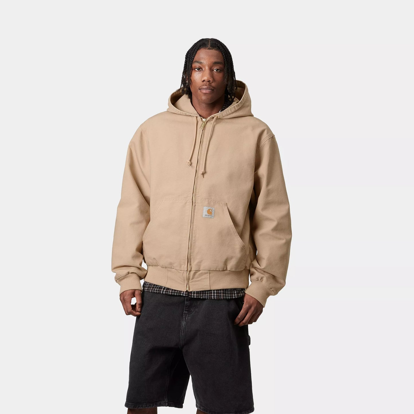 Carhartt WIP OG Active Jacket Dusty H Brown Rinsed