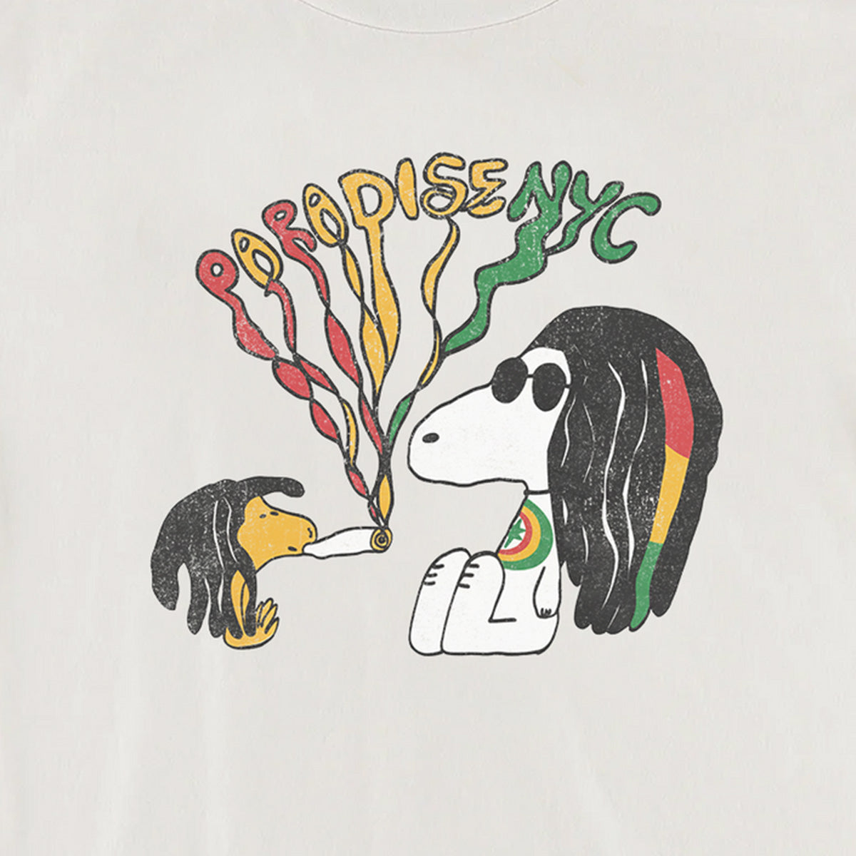 Paradise NYC Beaglize It T-Shirt Off White