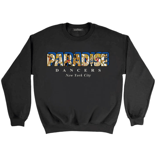 Paradise NYC Flash Dancers II Crewneck Sweater Black