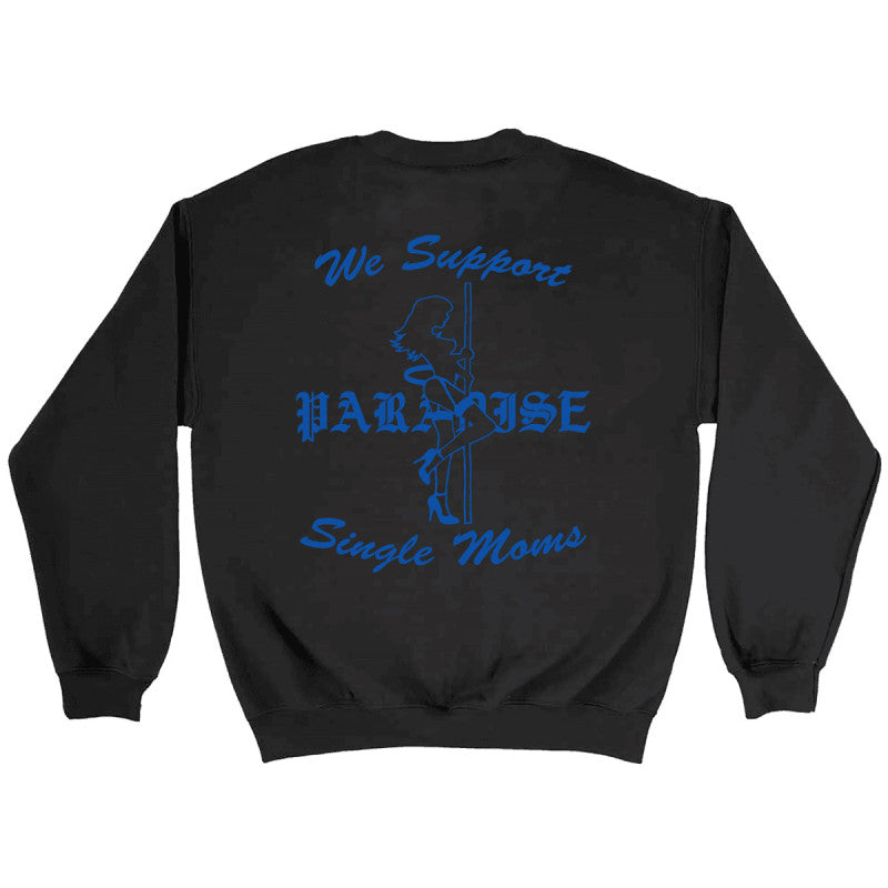 Paradise NYC Flash Dancers II Crewneck Sweater Black