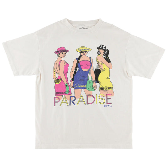 Paradise NYC L.A. Girls T-Shirt Off White
