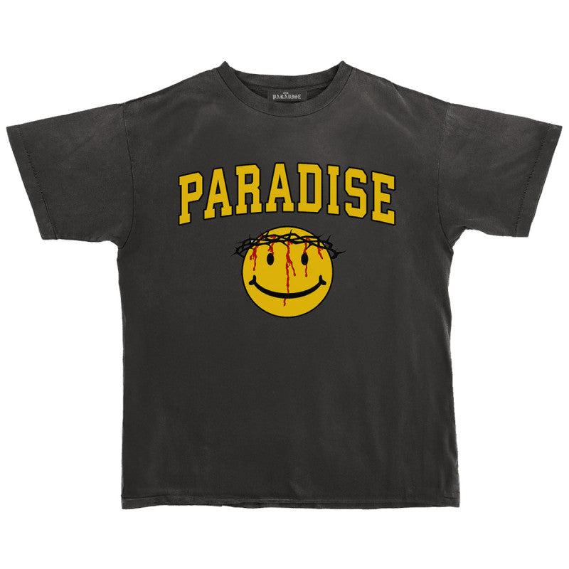 Paradise NYC Smiley Jesus T-shirt Black