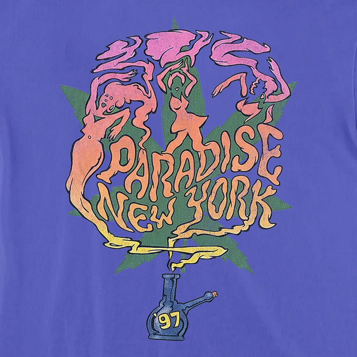 Paradise NYC Smokin' Paradise T-Shirt Neon Purple