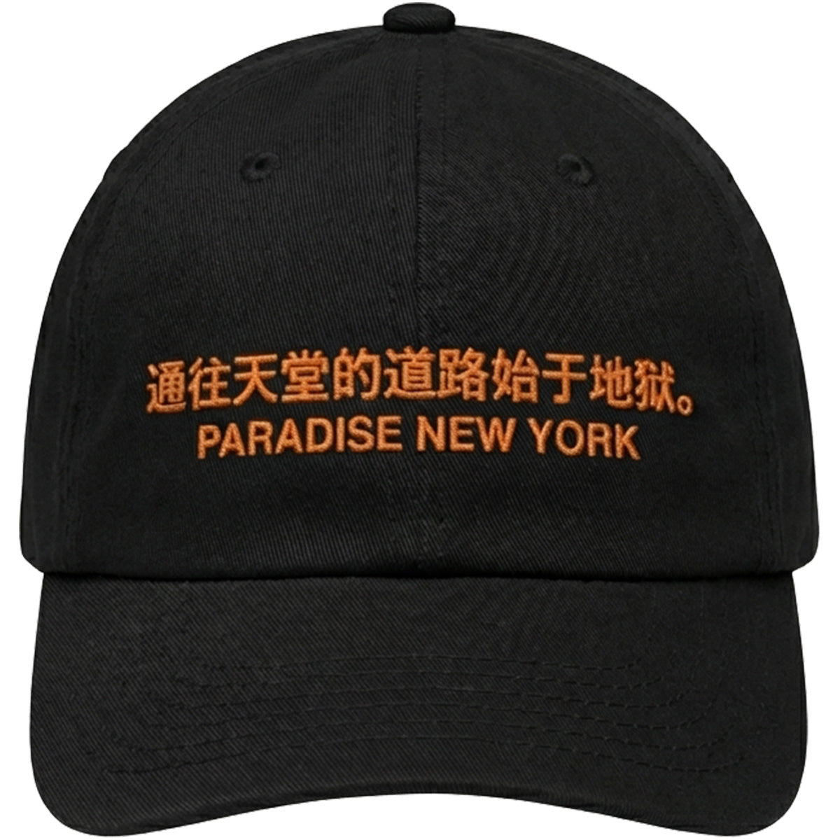 Paradise NYC The Path Embroidered Dad Hat Black