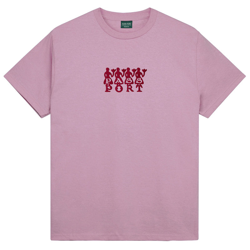 Pass Port 4 Flowers Organic Cotton T-shirt Dusty Pink