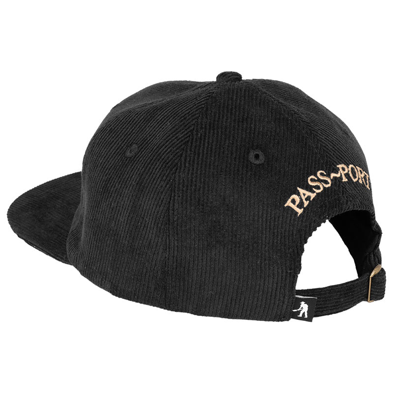 Pass-Port Blood Hound 6 Panel Cap Black