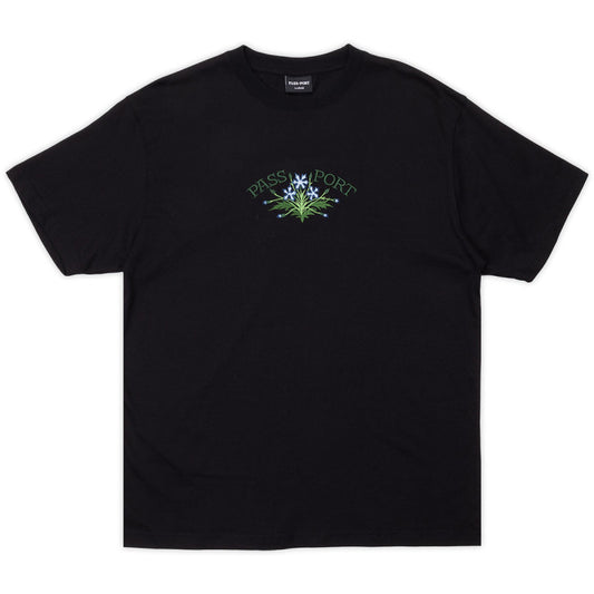 Pass Port Bloom Organic T-Shirt Black