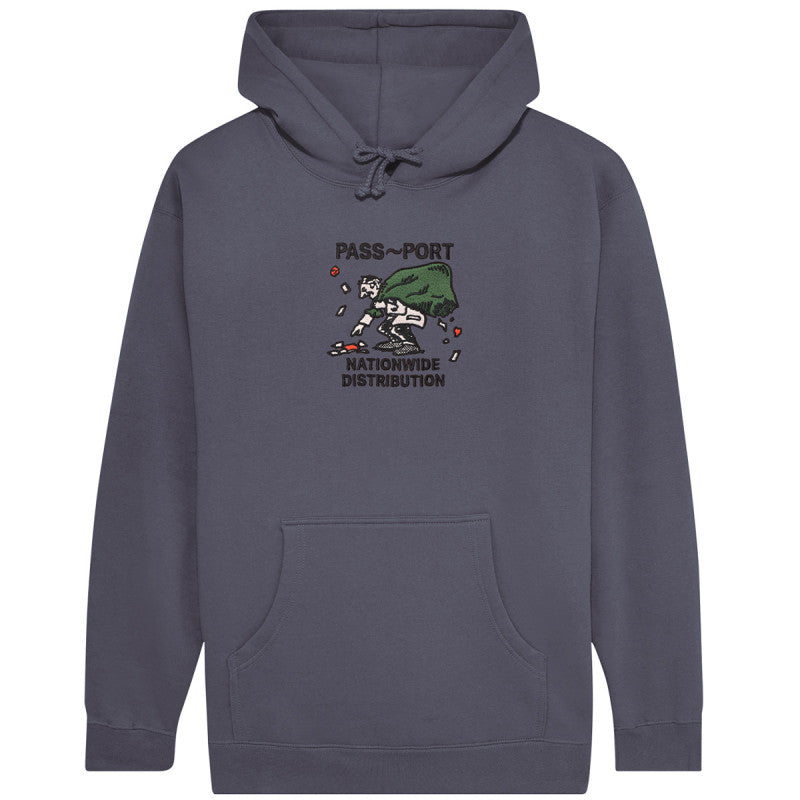 Pass Port Distribution Hooded Sweater Dusty Blue