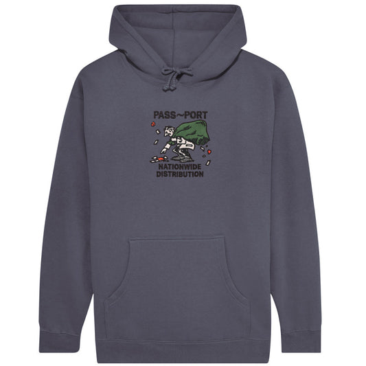 Pass Port Distribution Hooded Sweater Dusty Blue