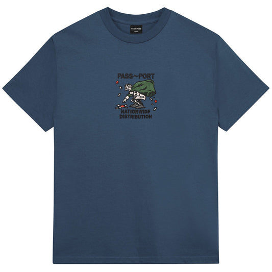 Pass Port Distribution T-shirt Harbour Blue