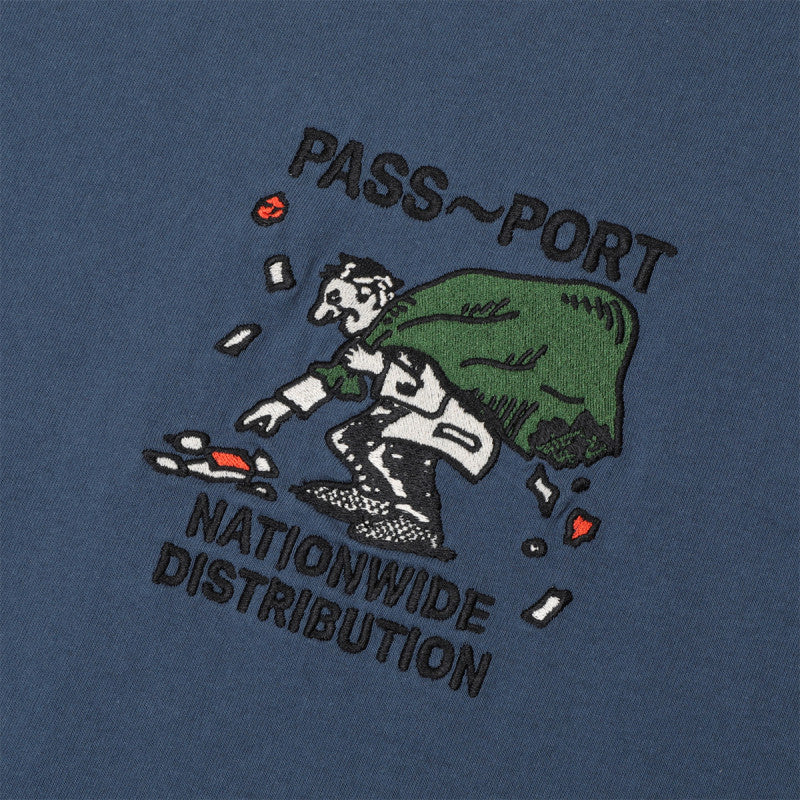 Pass Port Distribution T-shirt Harbour Blue