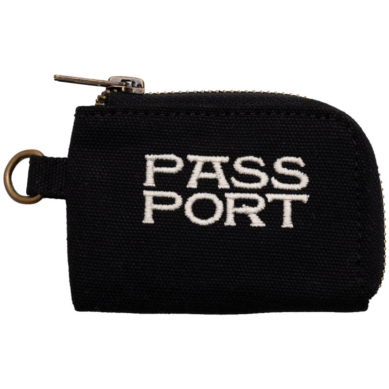 Pass Port Empty Pockets Coin Pouch Black