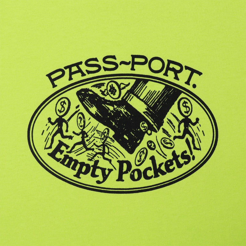 Pass Port Empty Pockets T-Shirt Safety Yellow