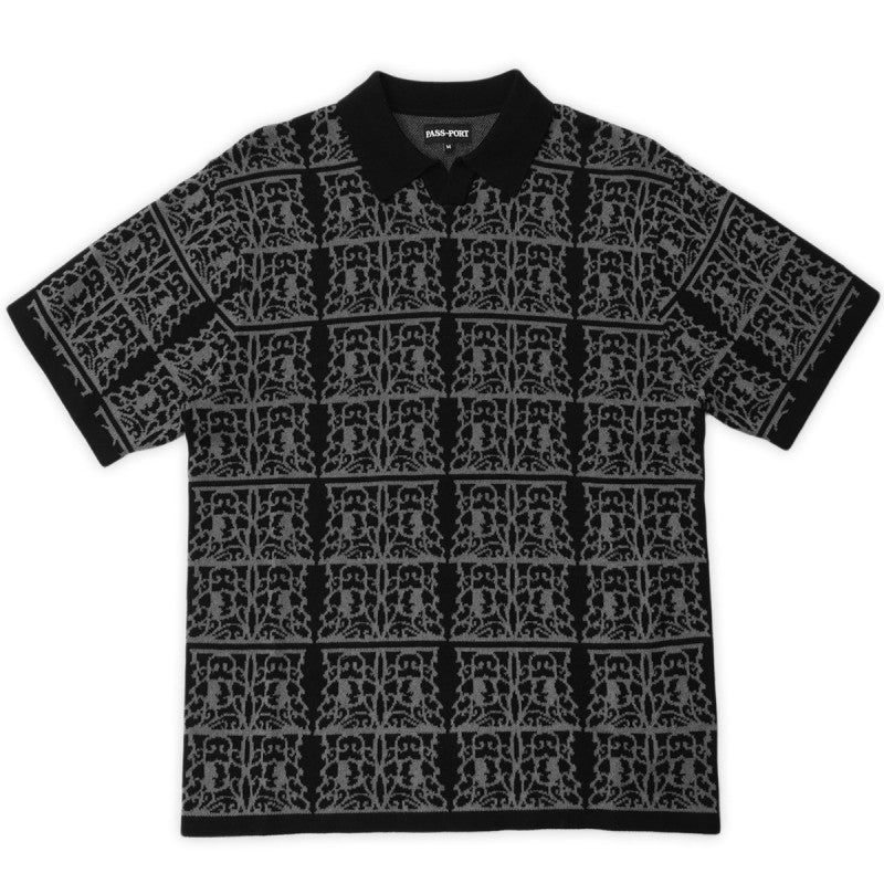 Pass-Port Fretworks Knit Polo Black