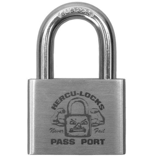 Pass Port Hercu~locks Padlock Brushed Silver