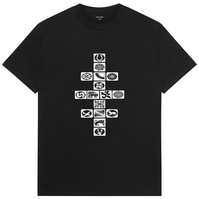 Pass Port Kollaasi T-shirt Black