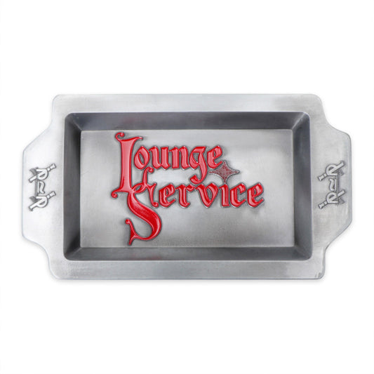 Pass Port Lounge Service Coin Tray Antique Silver
