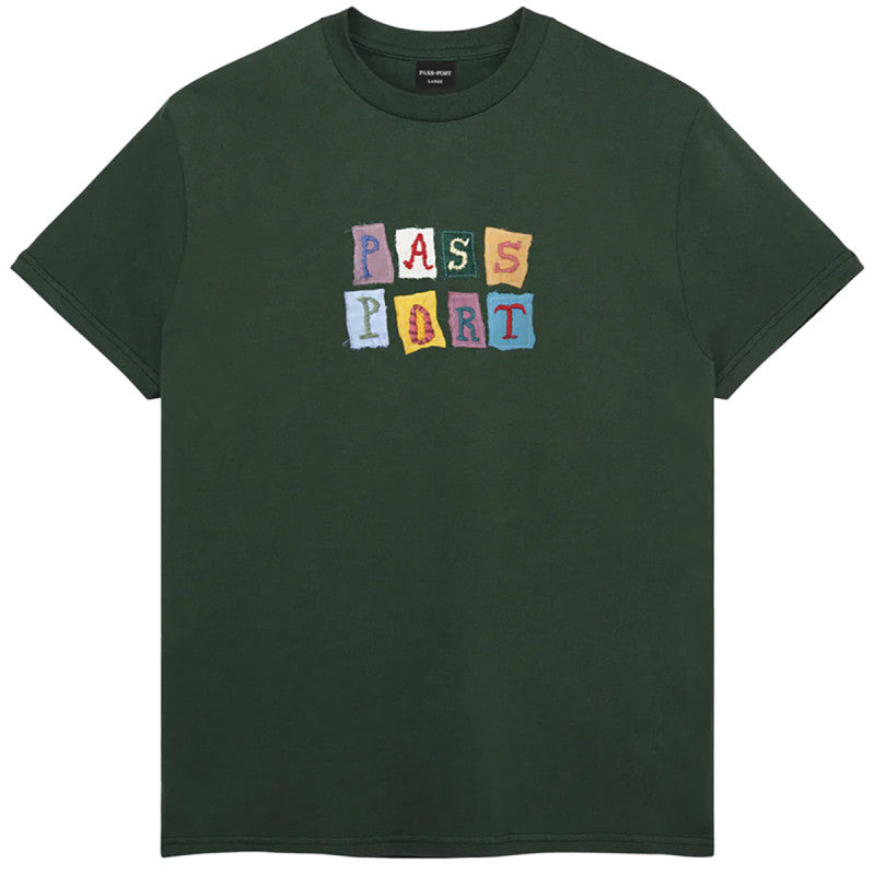 Pass-Port Patchwork T-shirt Forest Green