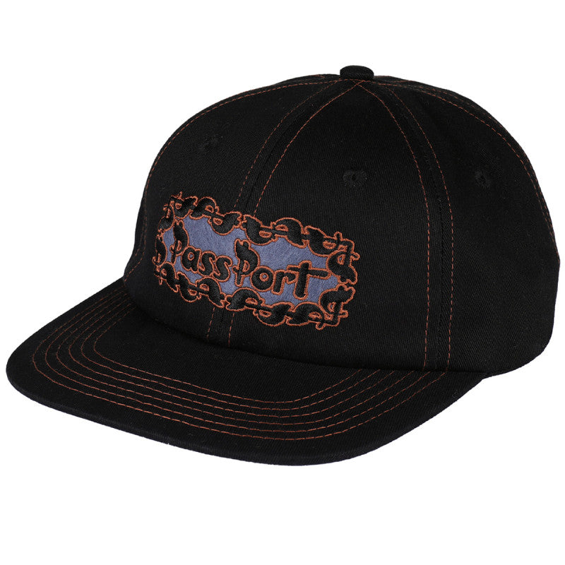 Pass Port Pattoned Casual Cap Black