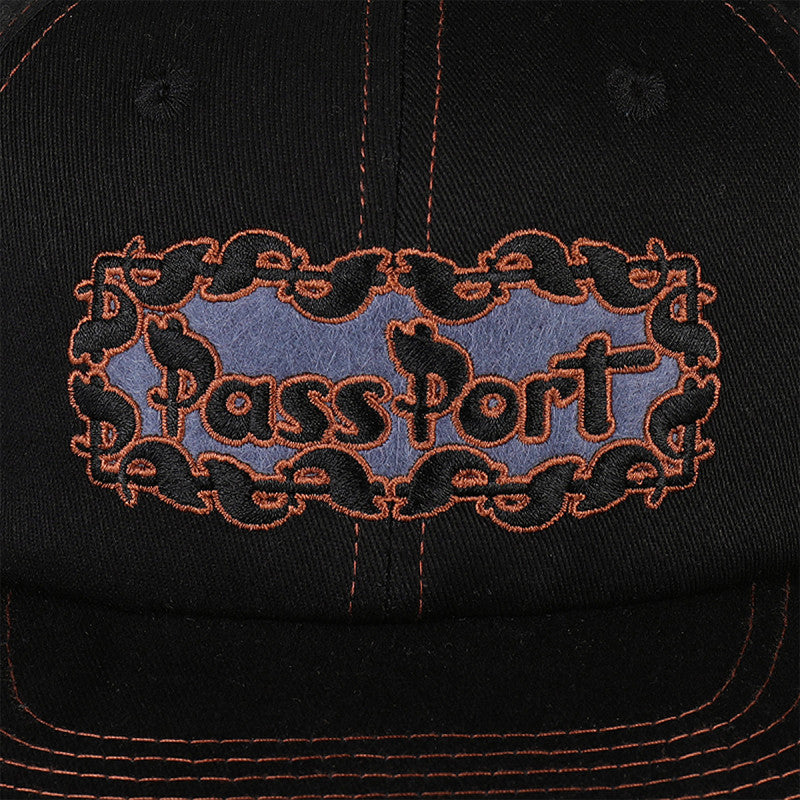 Pass Port Pattoned Casual Cap Black