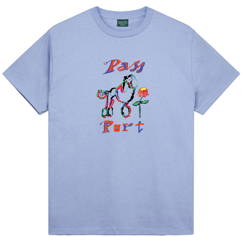 Pass Port Poodle Organic T-shirt Powder Blue