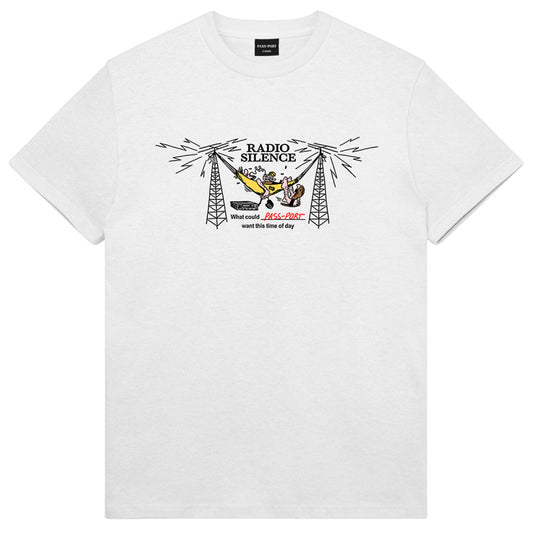 Pass Port Radio Silence T-shirt White