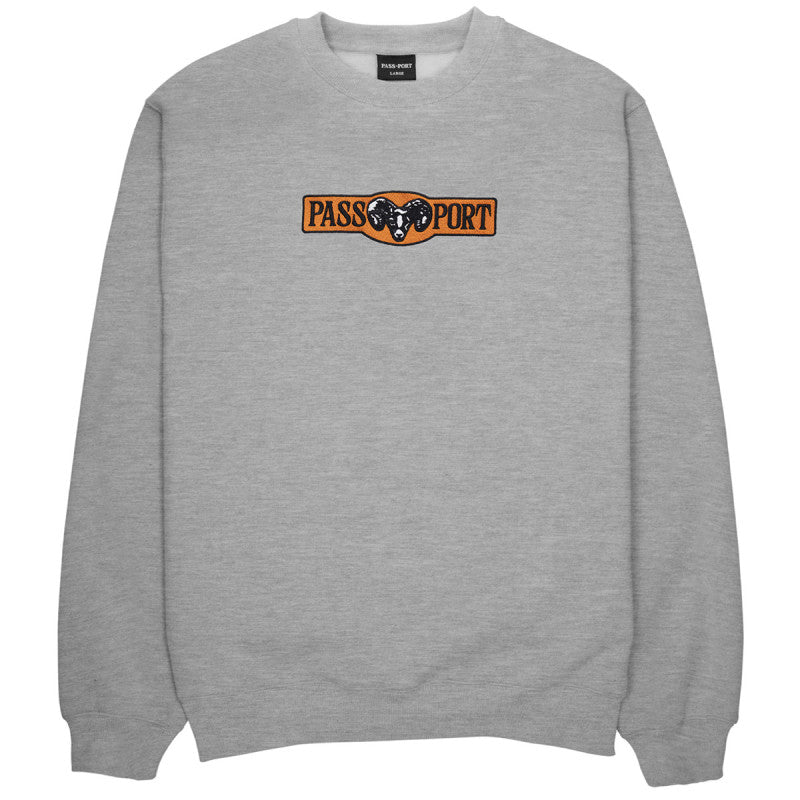 Pass-Port Ram Crewneck Sweater Ash