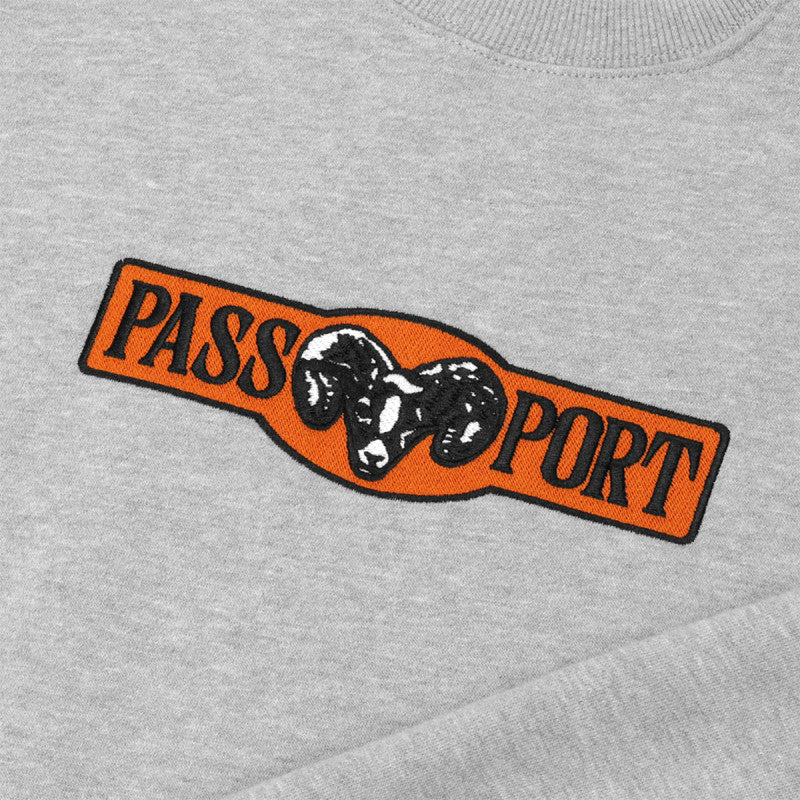 Pass-Port Ram Crewneck Sweater Ash