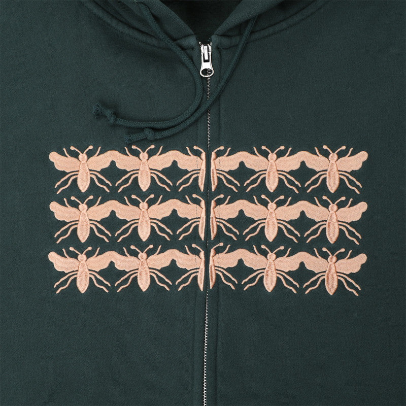 Pass Port Scissorcraft Zip Hooded Sweater Seaweed