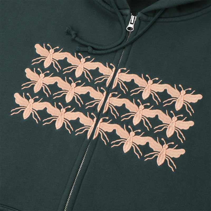 Pass Port Scissorcraft Zip Hooded Sweater Seaweed