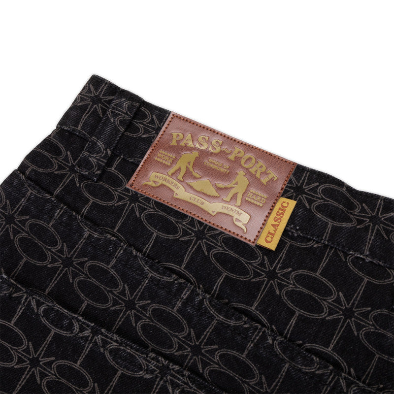 Pass Port Soap Sparkle Workers Club Classic Jeans Washed Black