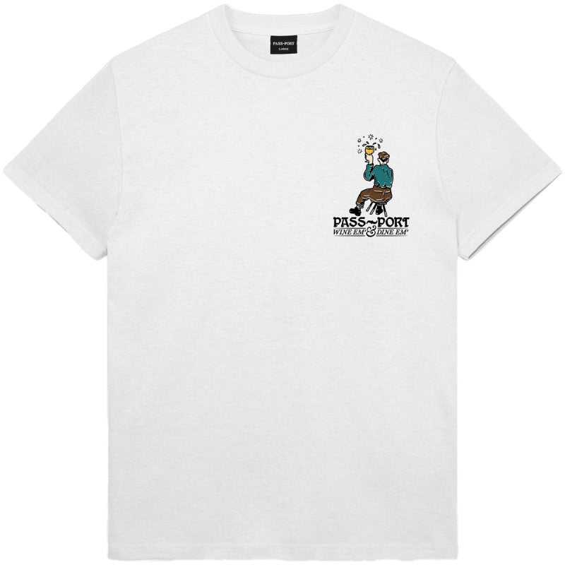 Pass Port Wine Em' T-Shirt White