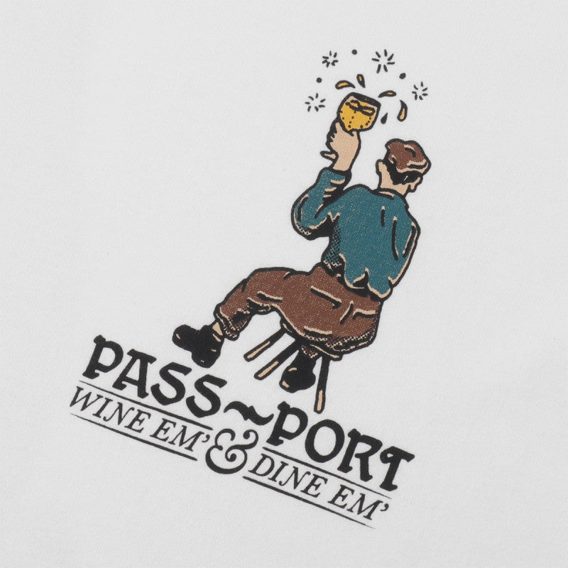 Pass Port Wine Em' T-Shirt White