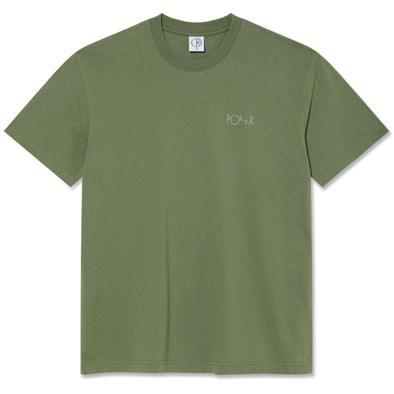 Polar Contrast Stroke Logo T-Shirt Moss Green