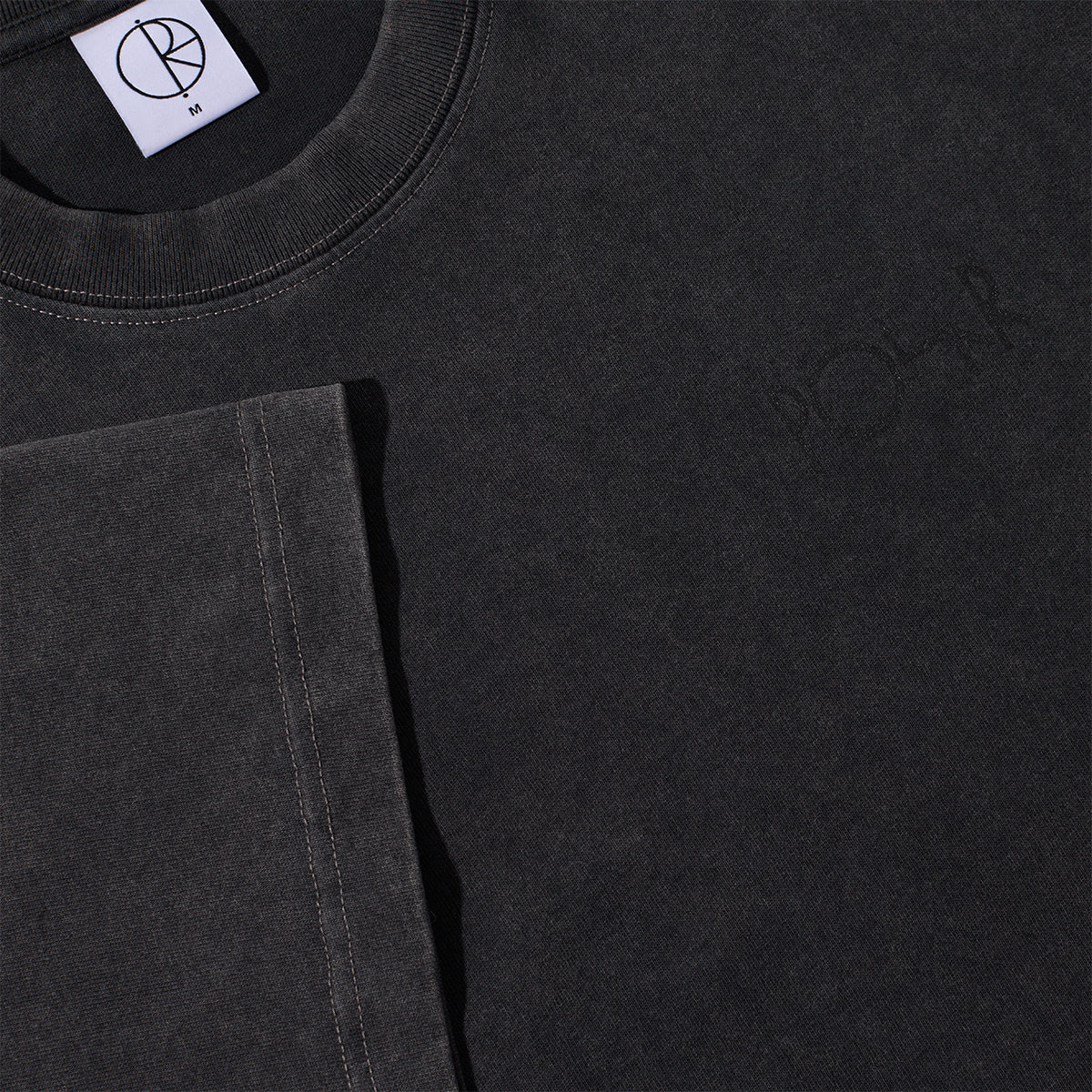 Polar Contrast Stroke Logo T-shirt Silver Black/Black