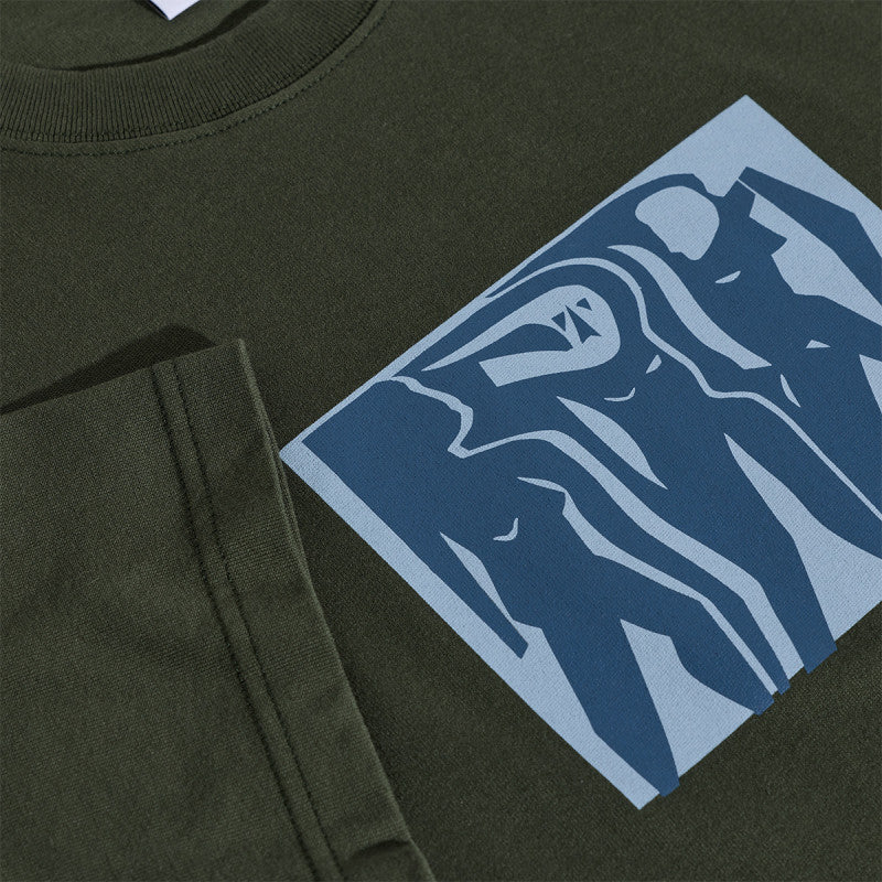 Polar Cut Outs T-Shirt Dark Olive