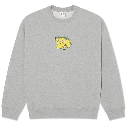 Polar Dave Shy Bow Crewneck Sweaters Heather Grey