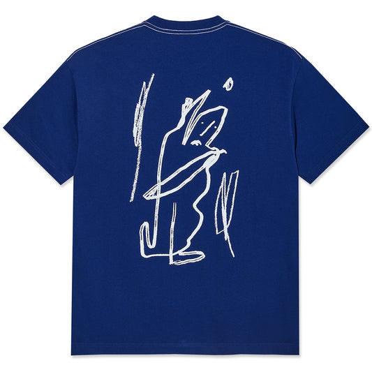 Polar Doodle Contrast T-shirt Ultramarine/White