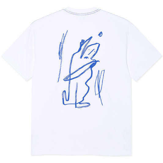 Polar Doodle Contrast T-shirt White/Ultramarine