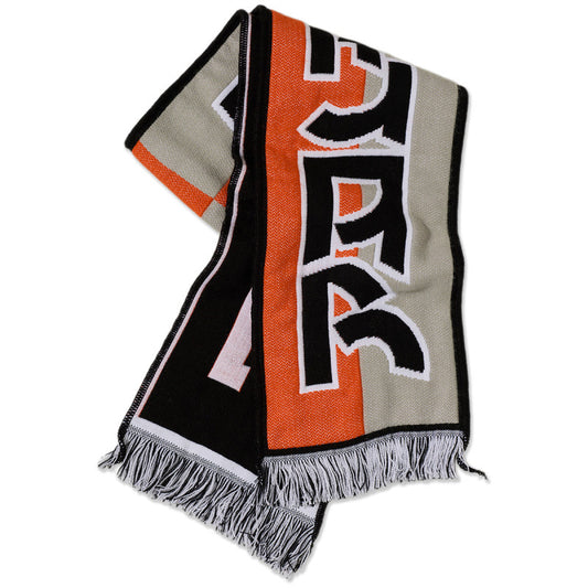 Polar Football Scarf Squares Orange/Grey