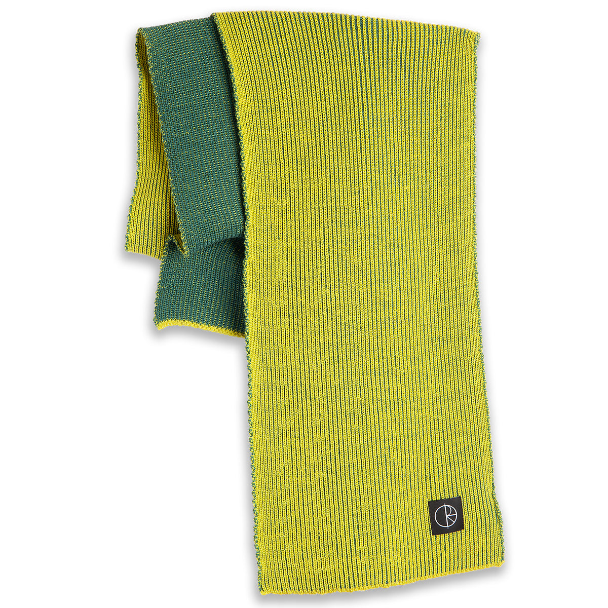 Polar Lines Merino Scarf Chartreuse/Olive