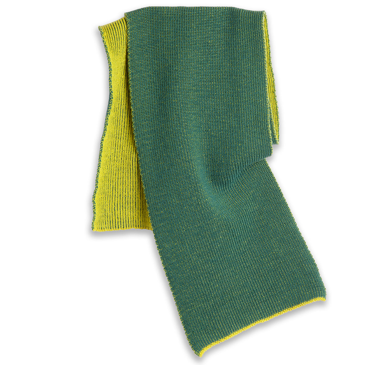 Polar Lines Merino Scarf Chartreuse/Olive