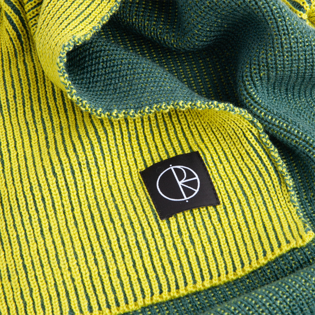 Polar Lines Merino Scarf Chartreuse/Olive