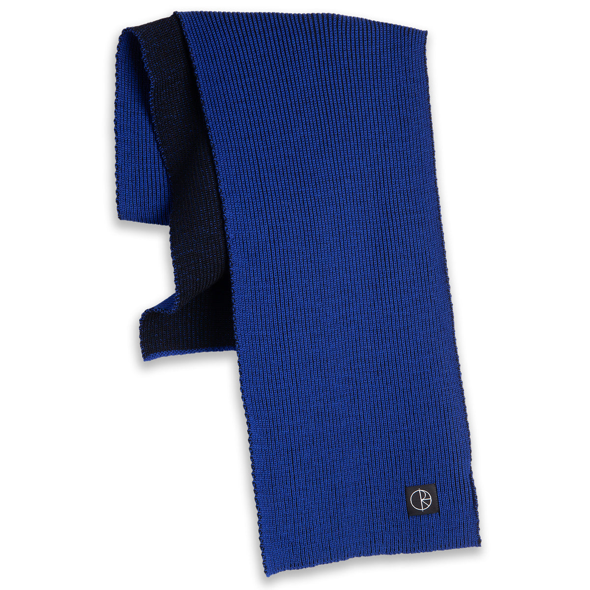Polar Lines Merino Scarf Egyptian Blue/Black