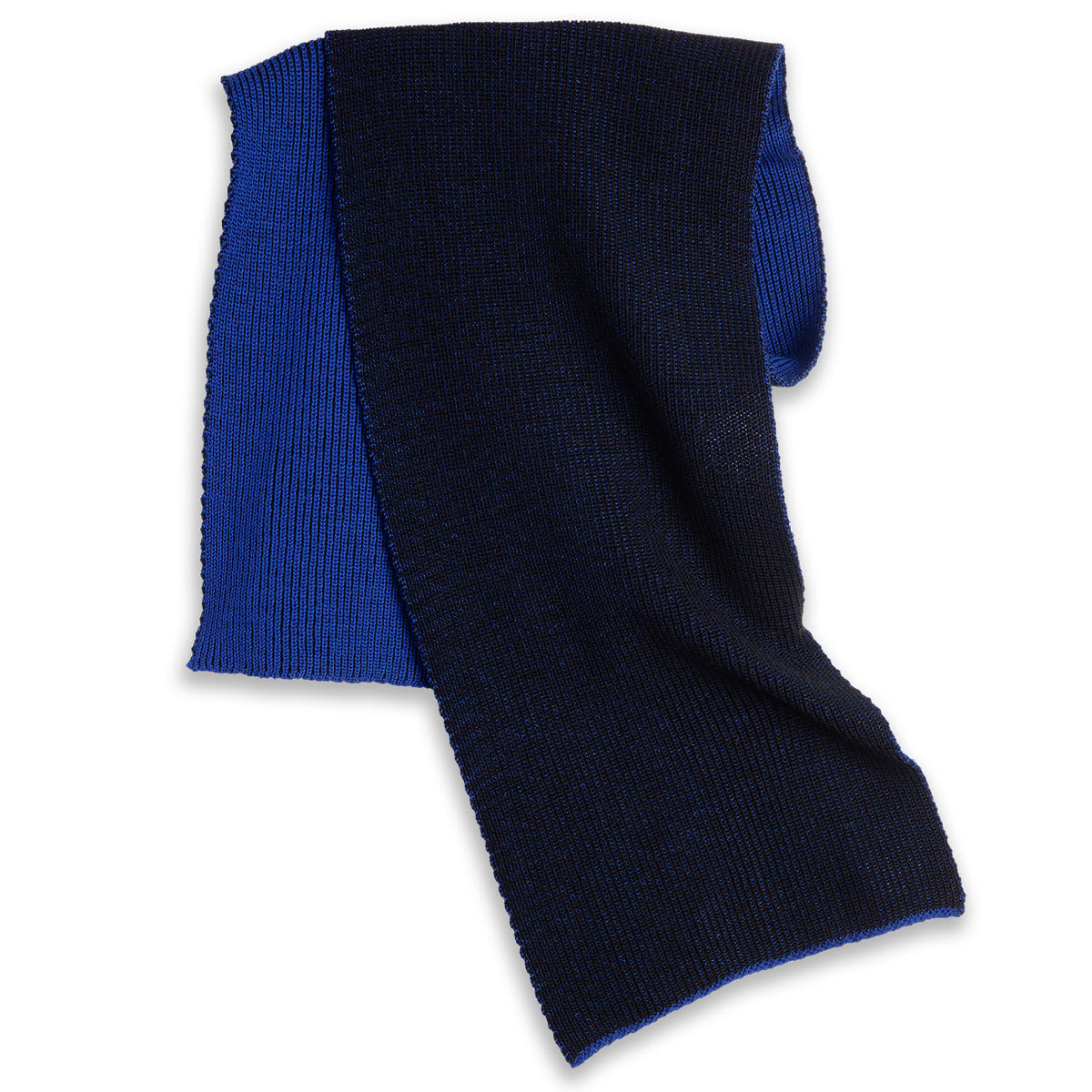 Polar Lines Merino Scarf Egyptian Blue/Black